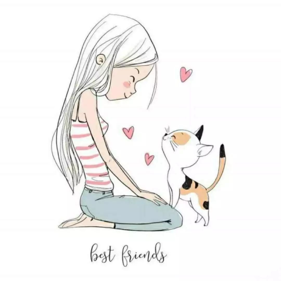 一組清新萌系簡筆插畫：萌動你的心靈！