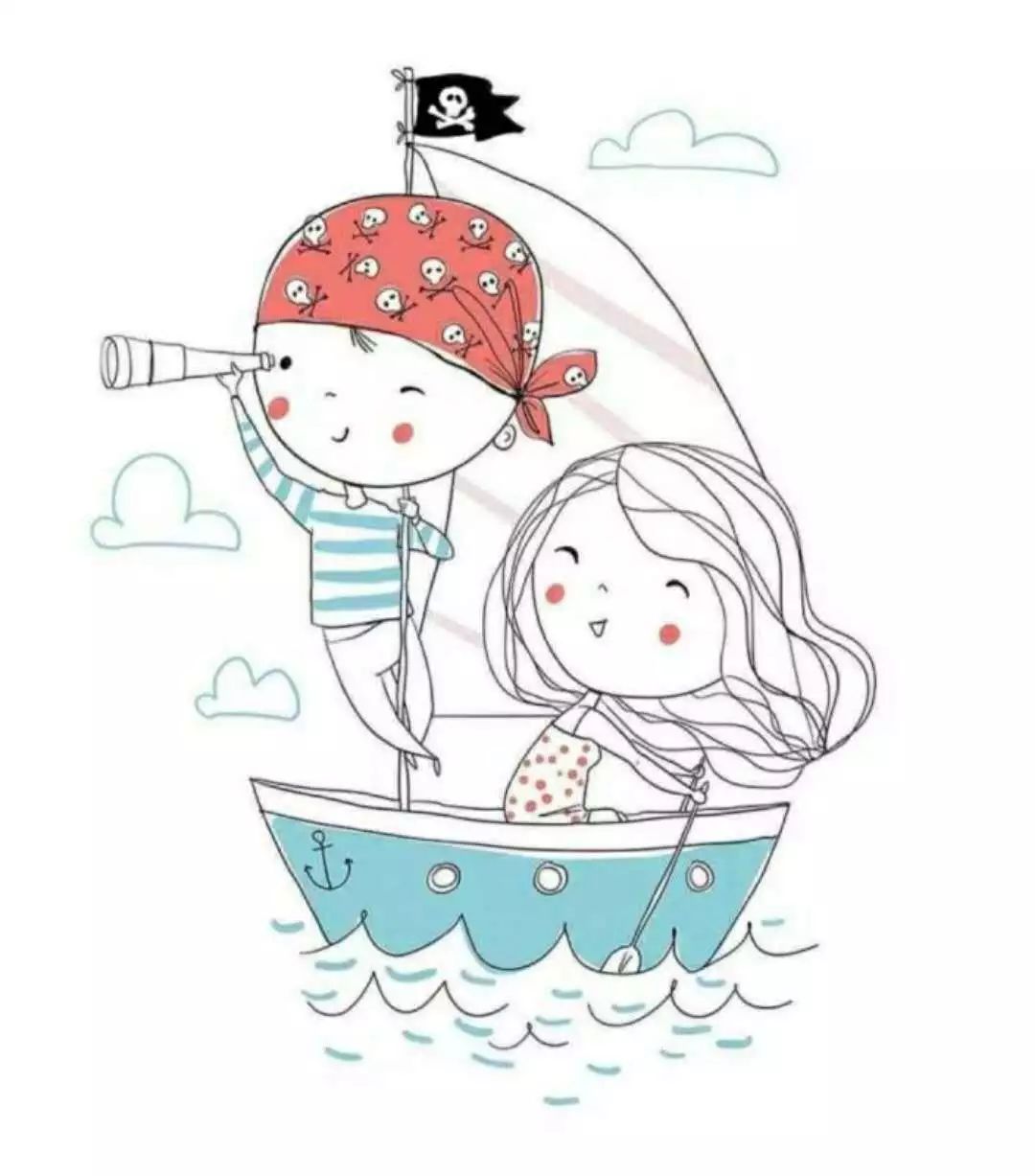 一組清新萌系簡筆插畫：萌動(dòng)你的心靈！