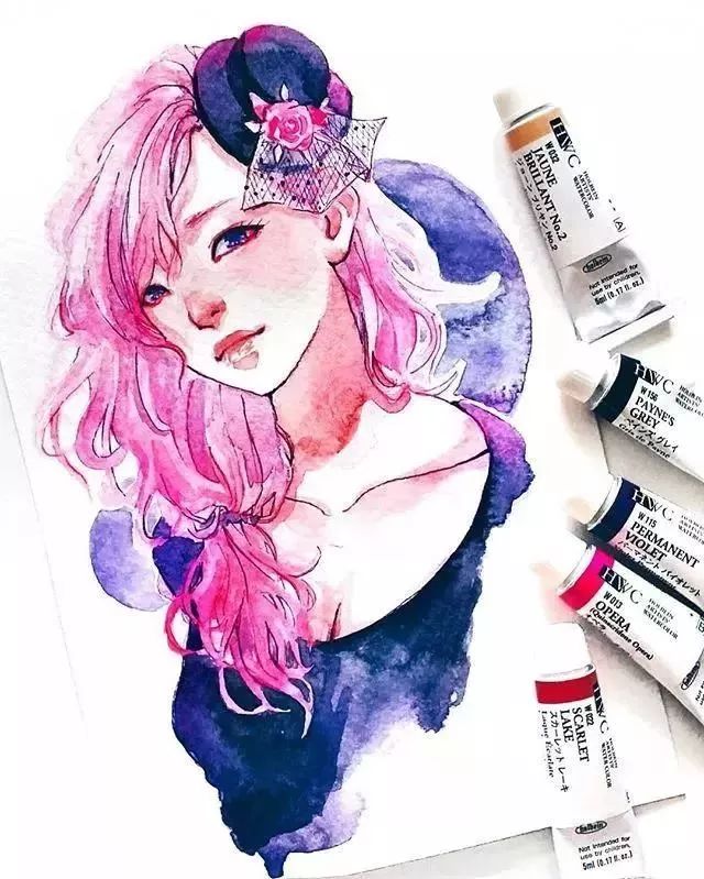 37款唯美水彩插畫：不一樣的色彩視覺！