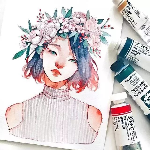 37款唯美水彩插畫(huà)：不一樣的色彩視覺(jué)！