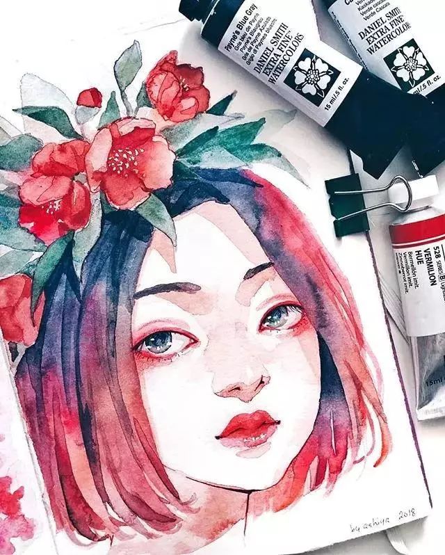 37款唯美水彩插畫(huà)：不一樣的色彩視覺(jué)！