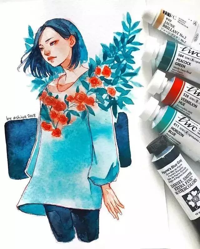 37款唯美水彩插畫(huà)：不一樣的色彩視覺(jué)！