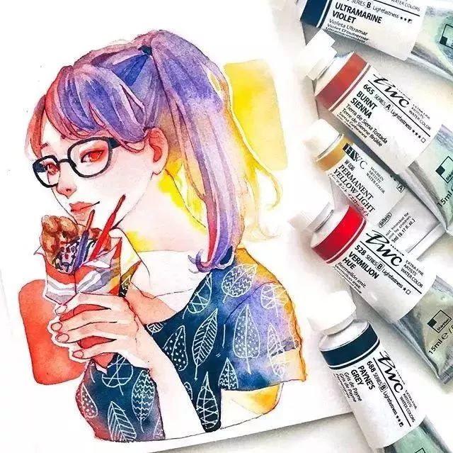 37款唯美水彩插畫：不一樣的色彩視覺！