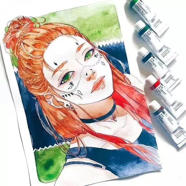 37款唯美水彩插畫：不一樣的色彩視覺！