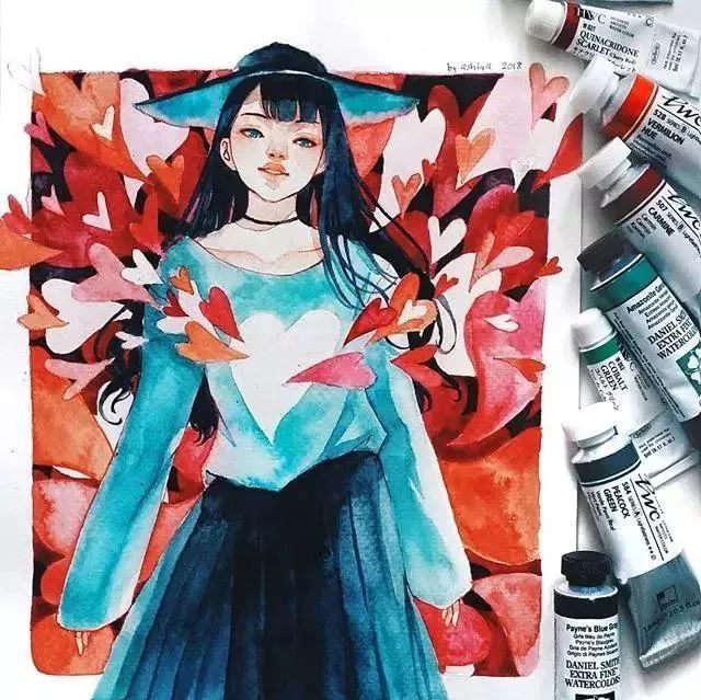 37款唯美水彩插畫：不一樣的色彩視覺！