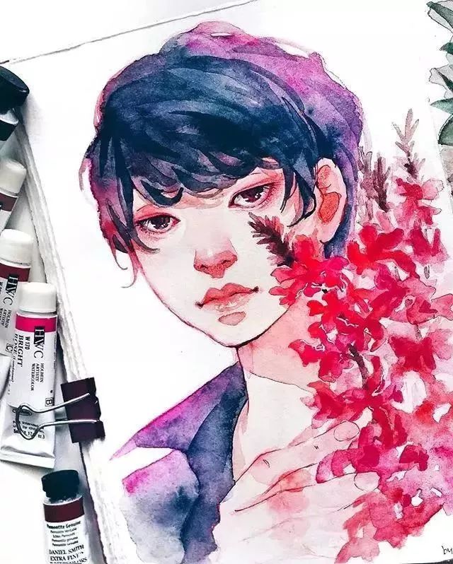 37款唯美水彩插畫：不一樣的色彩視覺！