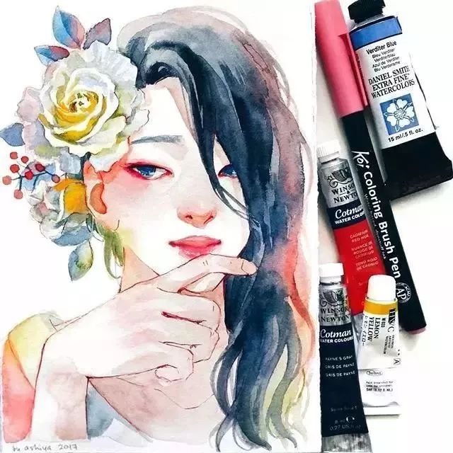 37款唯美水彩插畫：不一樣的色彩視覺！