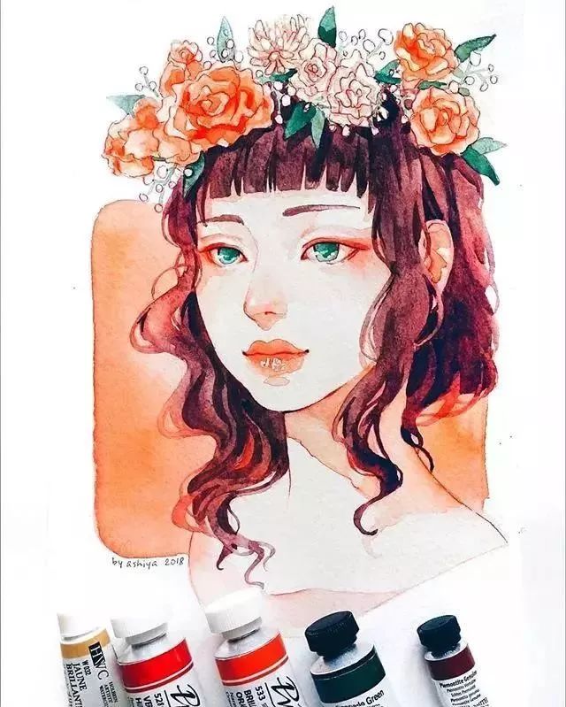 37款唯美水彩插畫：不一樣的色彩視覺！