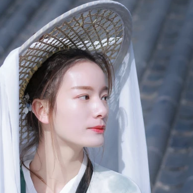 白衣斗笠古風頭像，仙氣飄然迷人眼!