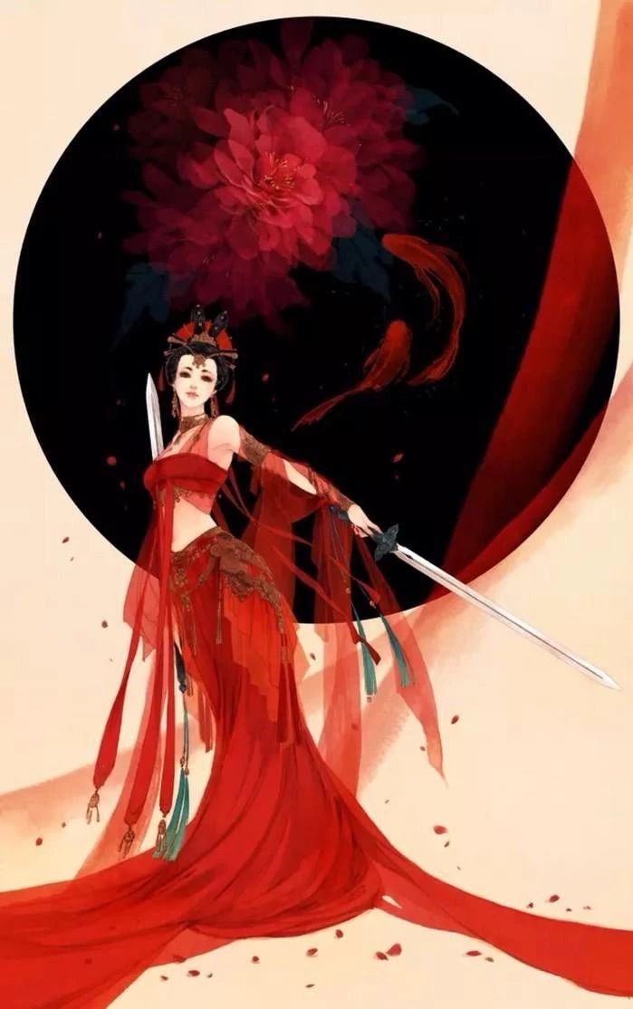 13款驚艷紅衣古風圖片，唯美意境圖片!