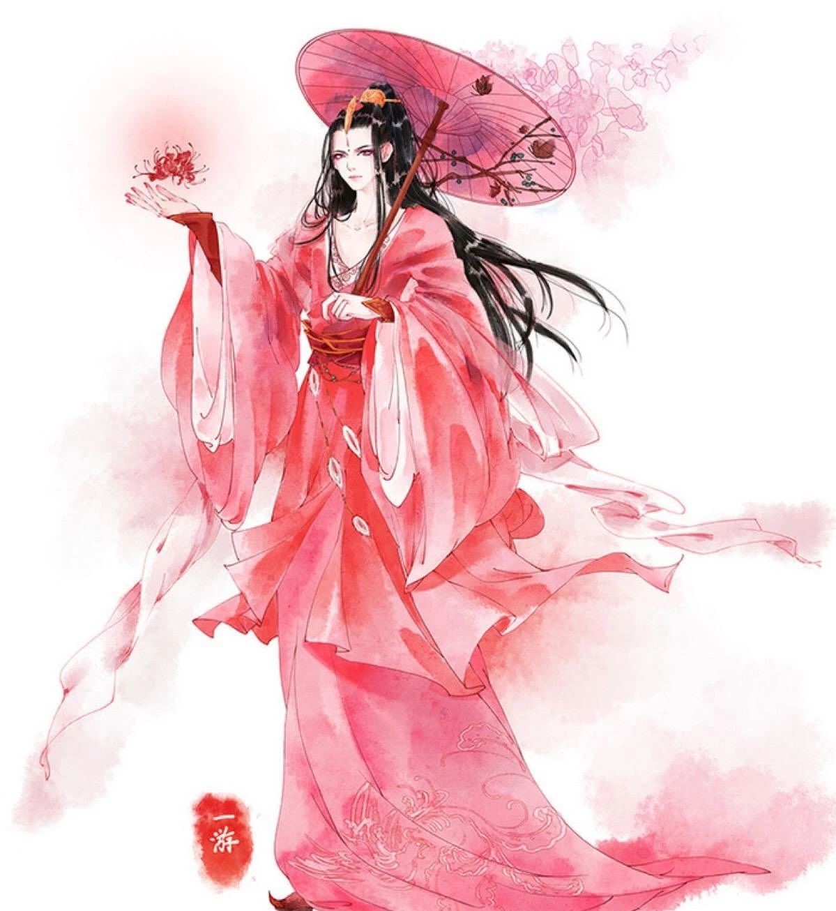 13款驚艷紅衣古風圖片，唯美意境圖片!