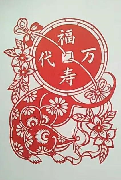 8款發(fā)財(cái)鼠剪紙：八鼠鬧今宵！