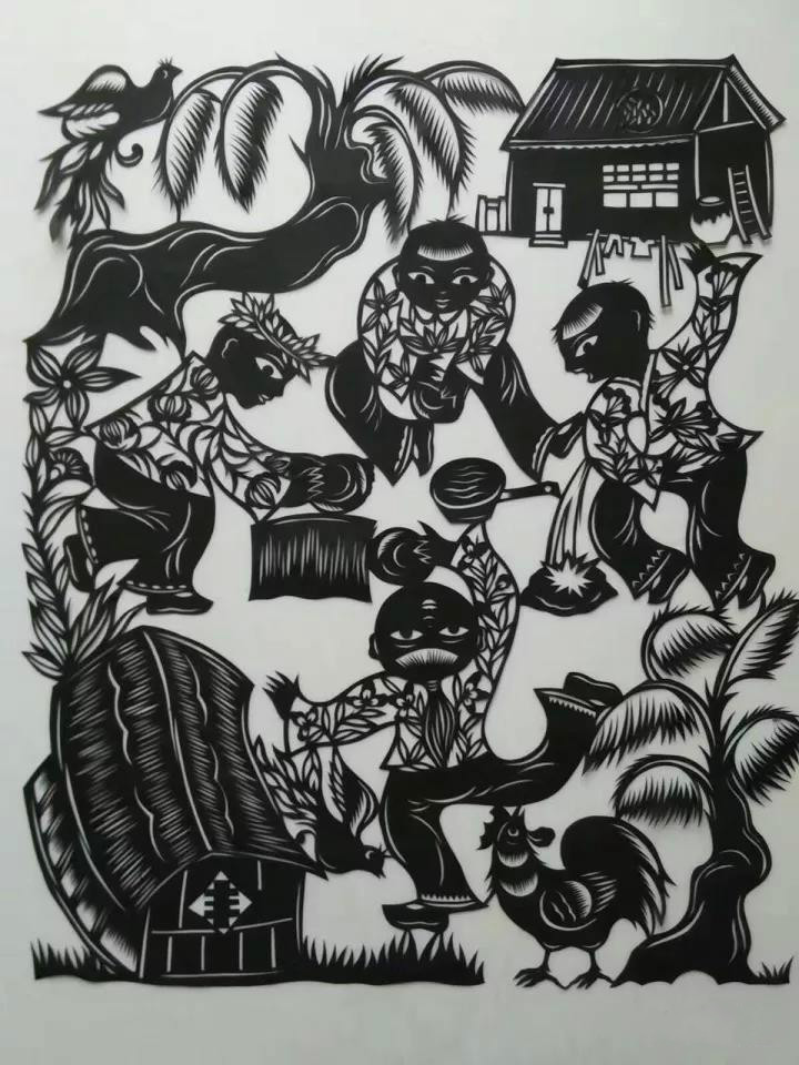 20款童年趣事剪紙：宗華陽老師剪紙作品