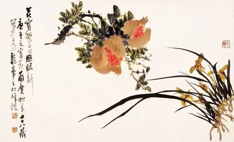 32幅曹簡樓國畫石榴圖：石榴令人垂涎欲滴！