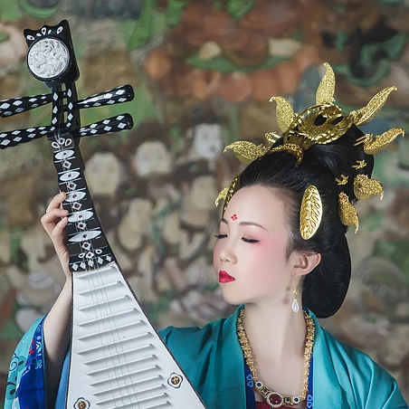 精致古典女生真人頭像，持扇古風(fēng)頭像