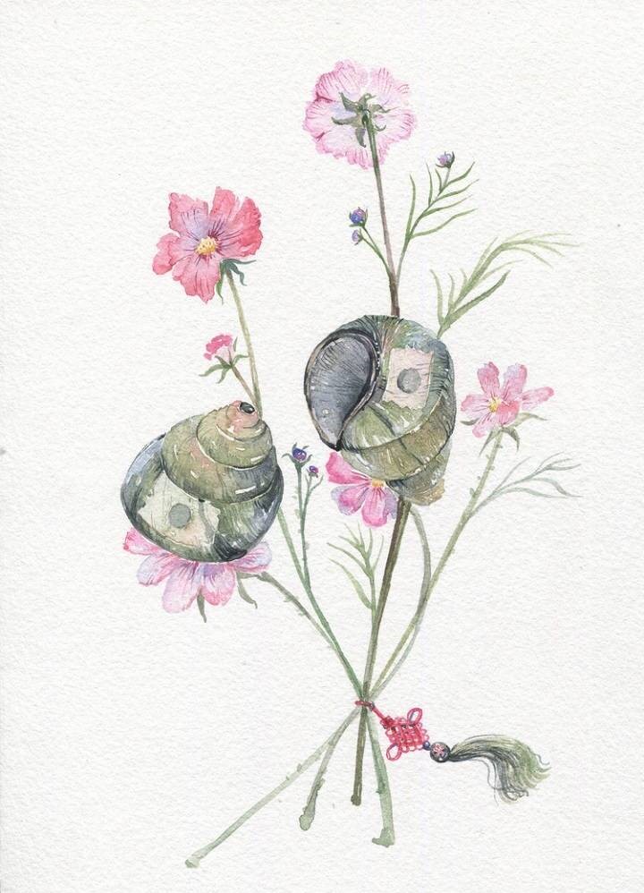 9款唯美古風圖片：一組古風樂器插畫！