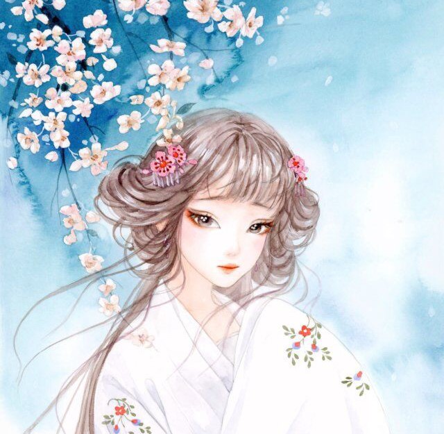 十款唯美古風(fēng)圖片：一組古風(fēng)女子插畫(huà)