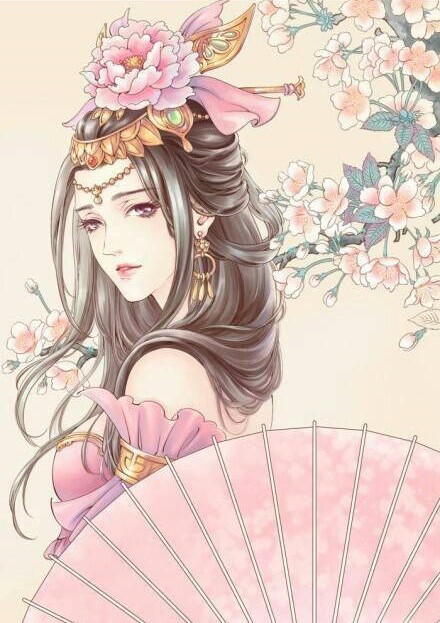 十款唯美古風(fēng)圖片：一組古風(fēng)女子插畫(huà)