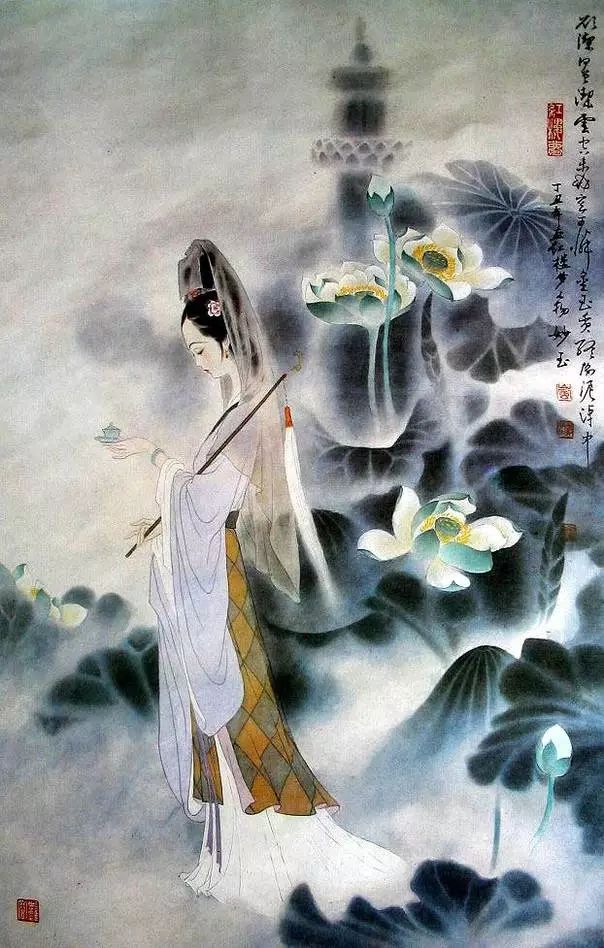馮其庸國(guó)畫作品：手繪《紅樓夢(mèng)》人物圖美呆了