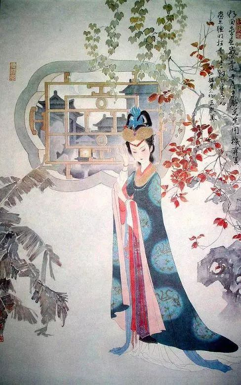 馮其庸國(guó)畫作品：手繪《紅樓夢(mèng)》人物圖美呆了