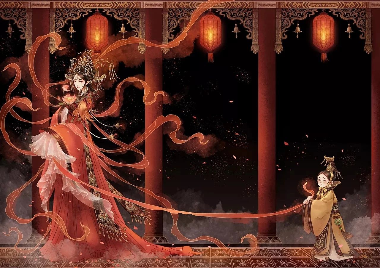 古風(fēng)美人插畫，一顰一笑令人神魂顛倒！