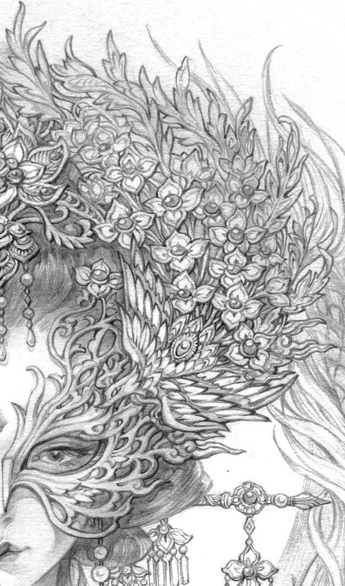 古風(fēng)美人插畫，一顰一笑令人神魂顛倒！