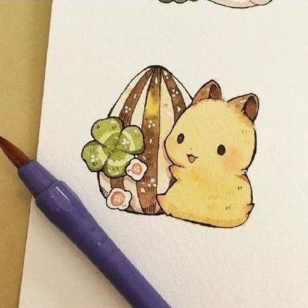 一組小兔子萌寵插畫：萌萌噠真可愛！