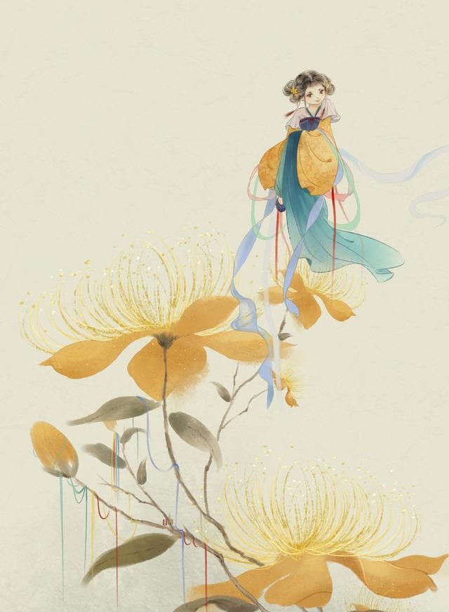 一組唯美古風(fēng)圖片：一人一花一世界！