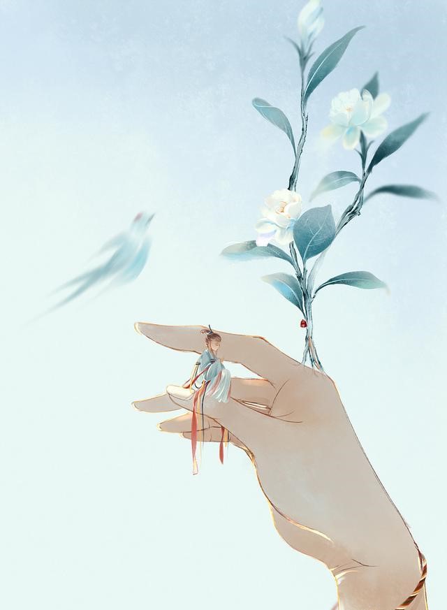 一組唯美古風(fēng)圖片：一人一花一世界！