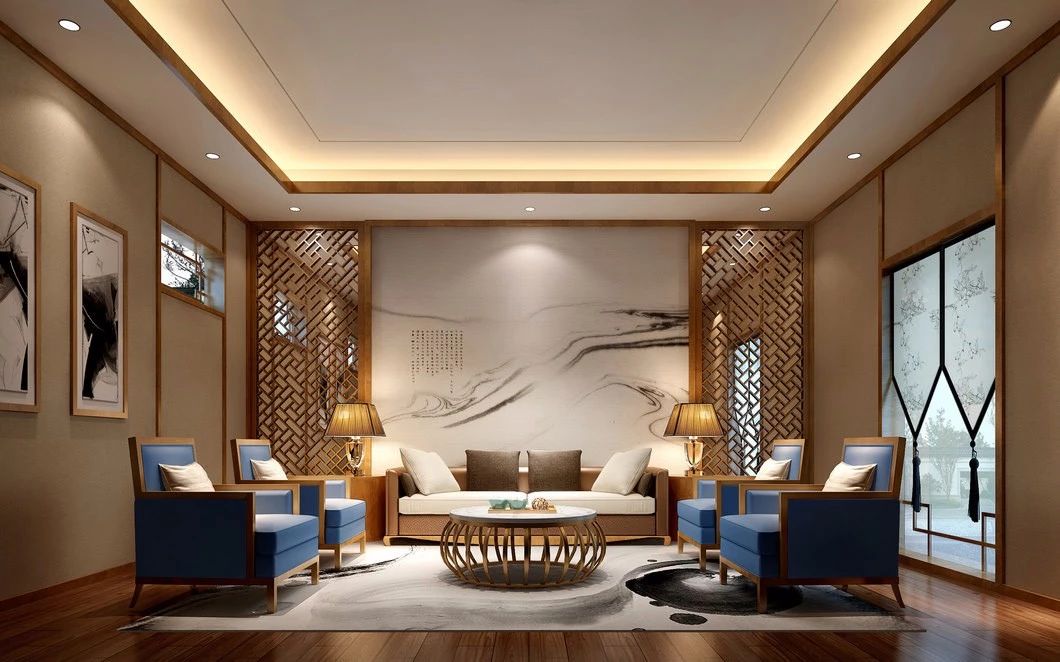 新中式客廳之美：魅力十足的中式裝修設(shè)計(jì)！