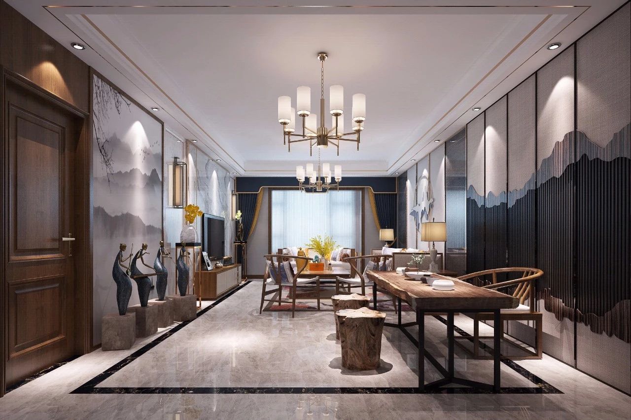 新中式客廳之美：魅力十足的中式裝修設(shè)計(jì)！