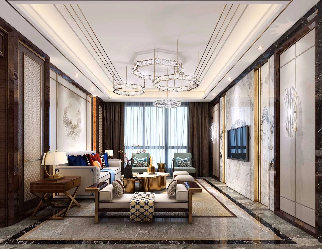 新中式客廳之美：魅力十足的中式裝修設(shè)計(jì)！