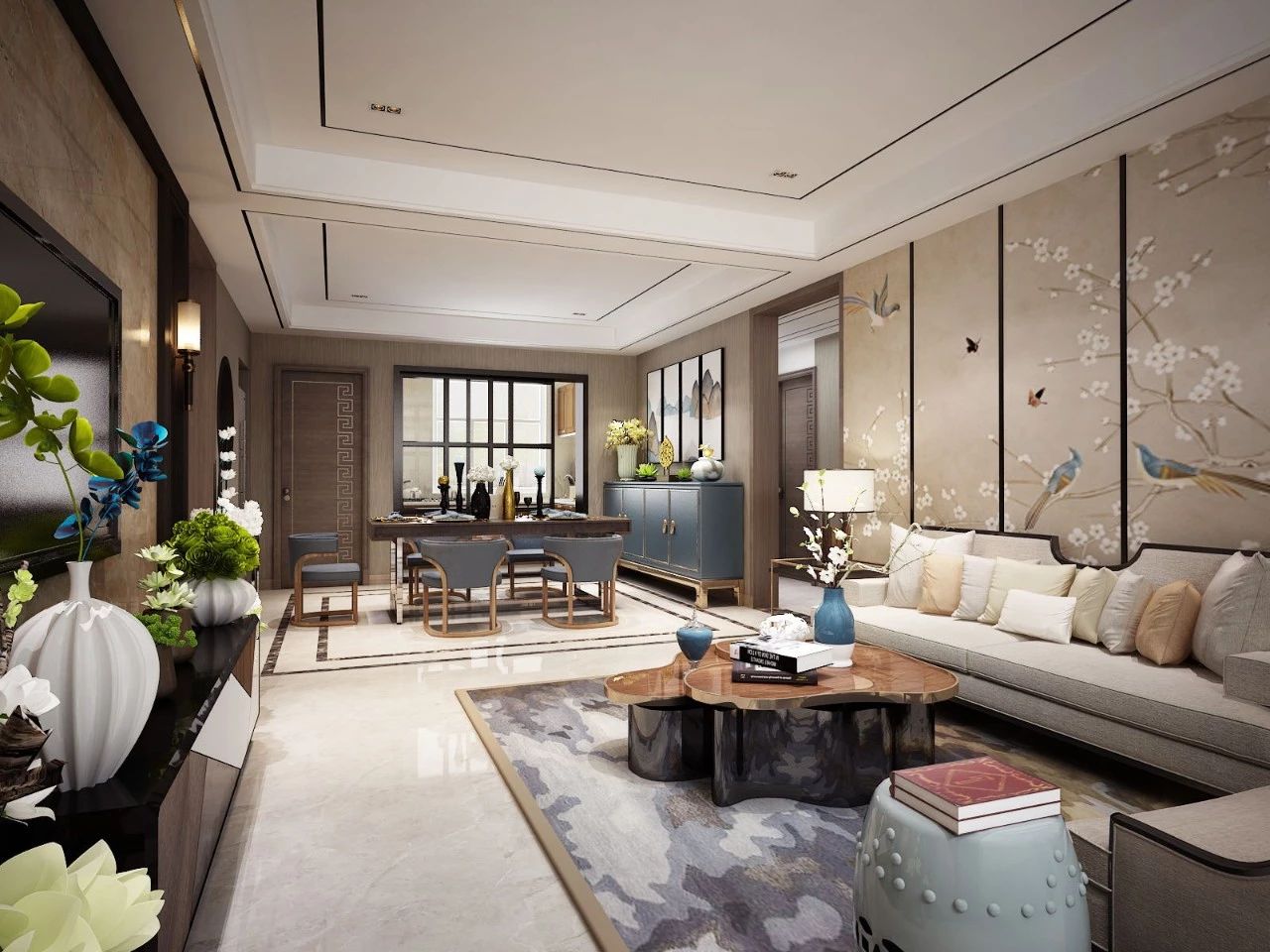 新中式客廳之美：魅力十足的中式裝修設(shè)計(jì)！