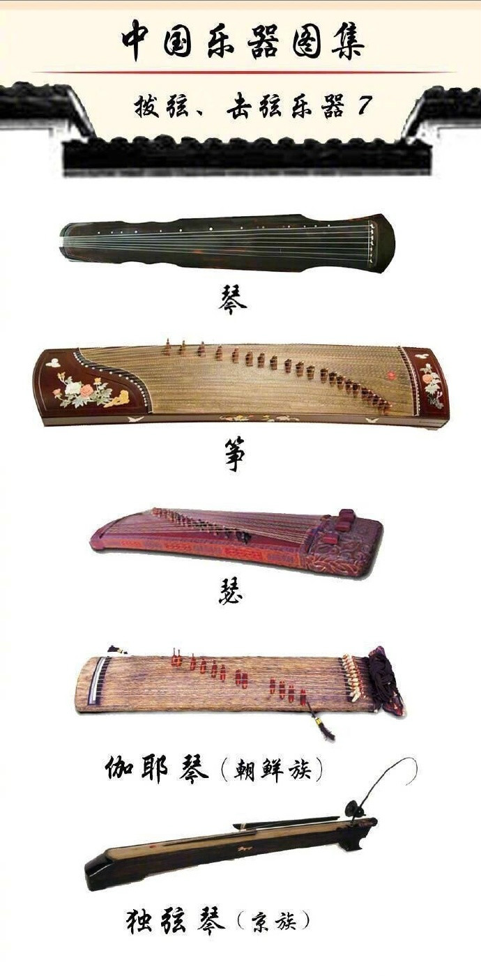 中國(guó)樂器圖集：種類繁多的樂器大全
