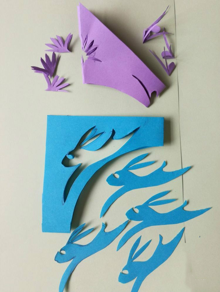 創(chuàng)意十足中秋玉兔剪紙，兔子鬧仲秋