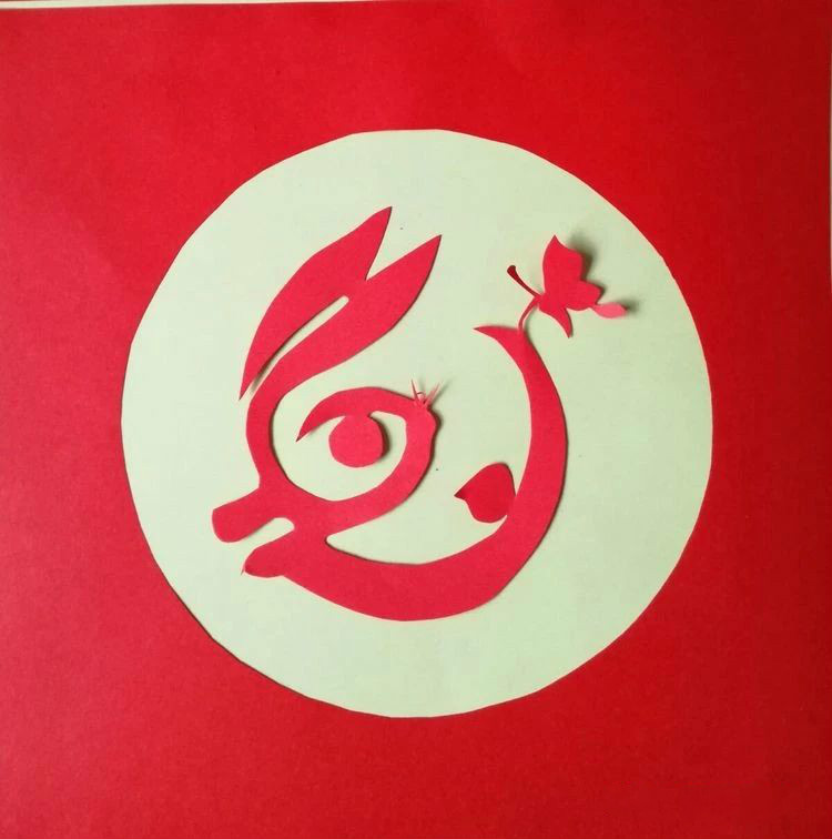 創(chuàng)意十足中秋玉兔剪紙，兔子鬧仲秋