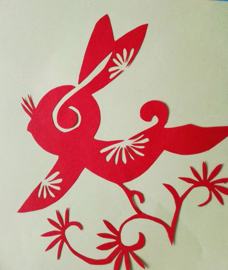 創(chuàng)意十足中秋玉兔剪紙，兔子鬧仲秋