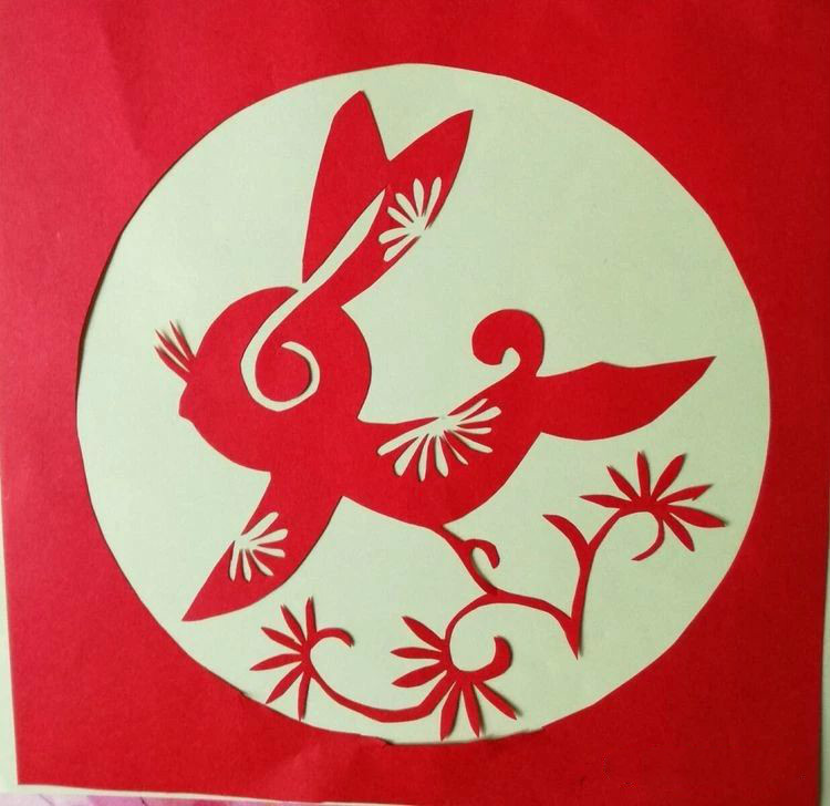 創(chuàng)意十足中秋玉兔剪紙，兔子鬧仲秋