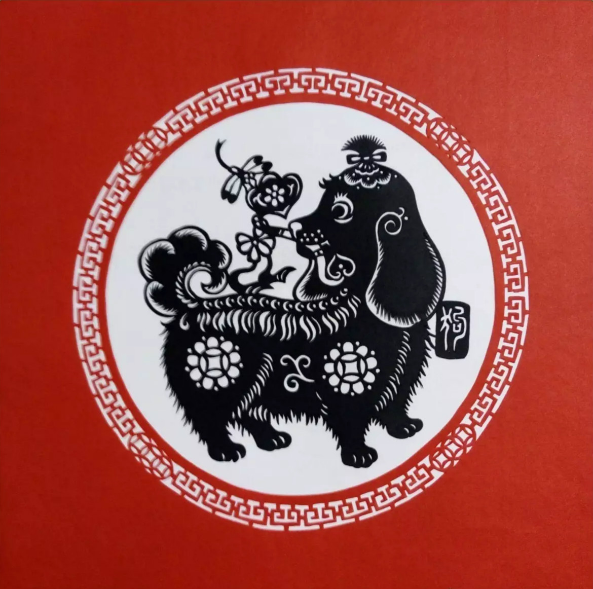 吉祥十二生肖剪紙圖片，薛娜剪紙作品欣賞