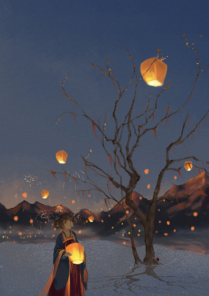 18張超美的花燈古風(fēng)圖片，可做手機(jī)壁紙的圖集