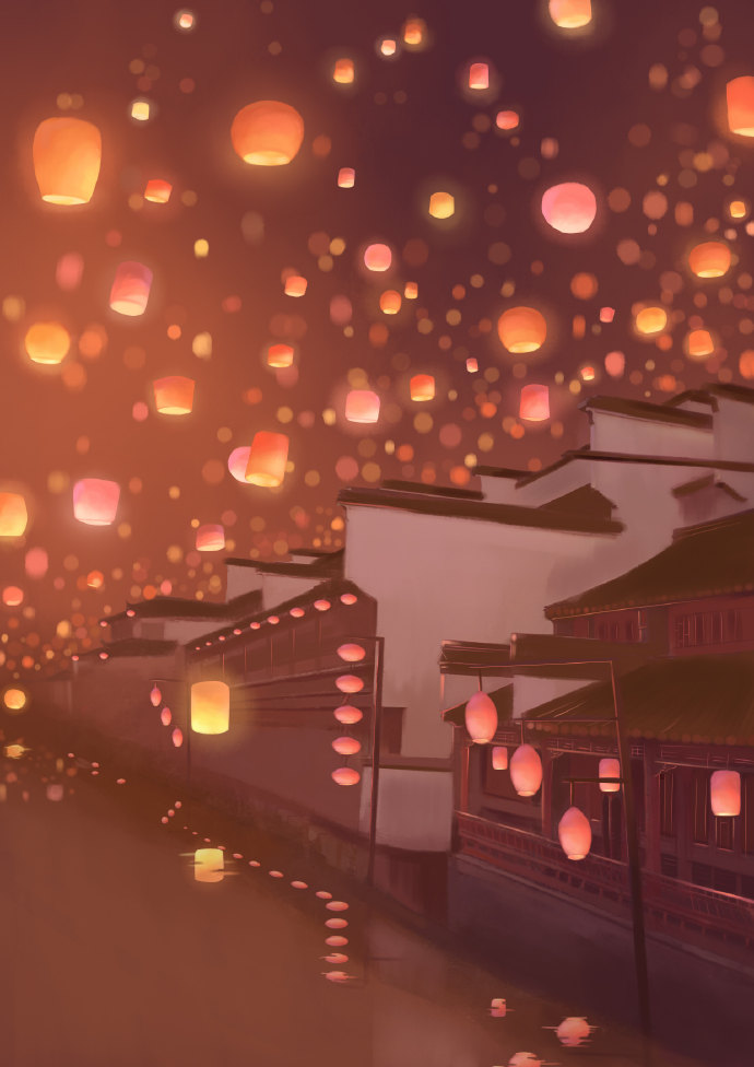 18張超美的花燈古風(fēng)圖片，可做手機(jī)壁紙的圖集