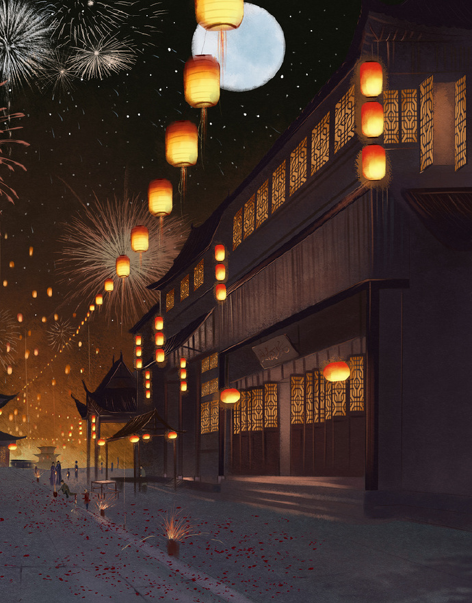 18張超美的花燈古風(fēng)圖片，可做手機(jī)壁紙的圖集