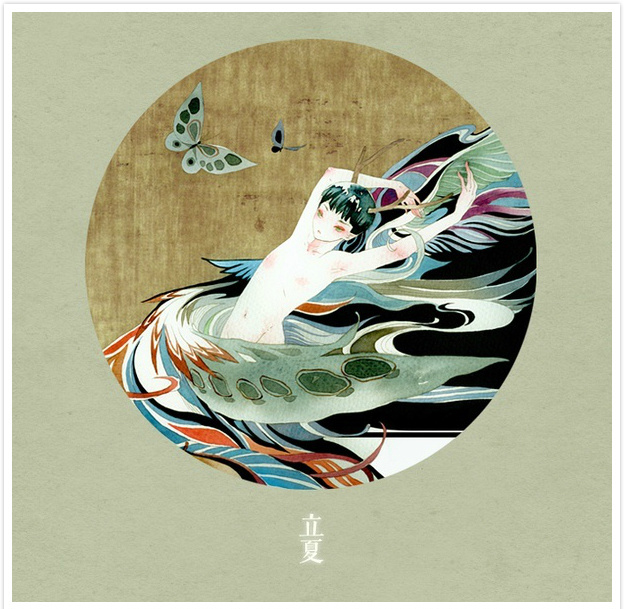 唯美二十四節(jié)氣古風(fēng)圖片，可做頭像的古風(fēng)插畫(huà)