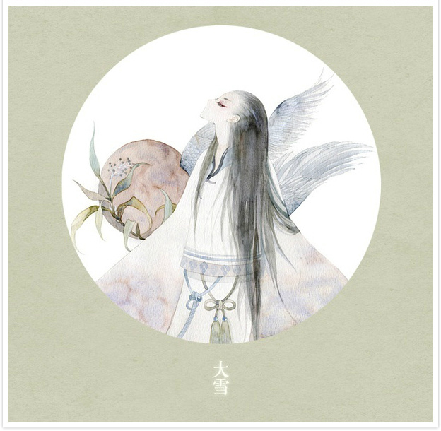 唯美二十四節(jié)氣古風(fēng)圖片，可做頭像的古風(fēng)插畫(huà)