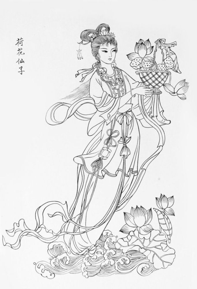 27幅白描仕女圖：一筆一畫(huà)勾勒出仕女美