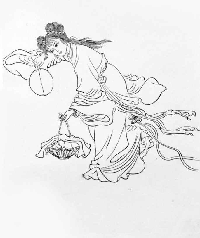 27幅白描仕女圖：一筆一畫(huà)勾勒出仕女美