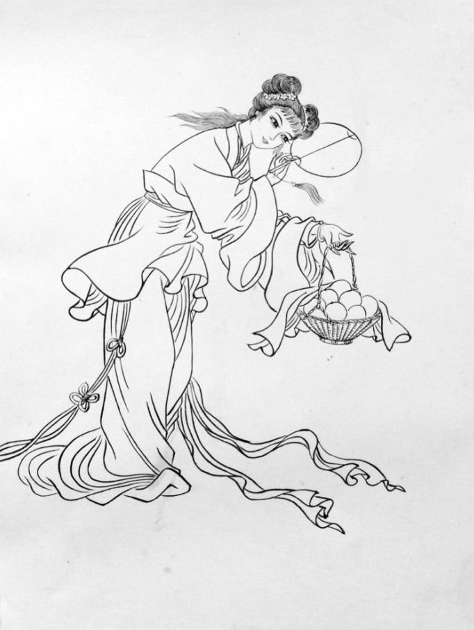 27幅白描仕女圖：一筆一畫(huà)勾勒出仕女美