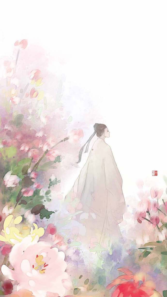 9款淡雅水彩禪意古風背景，古風手機壁紙圖片