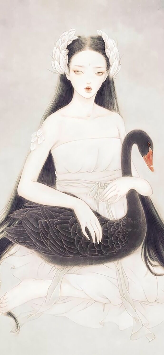 仕女古風(fēng)手機(jī)壁紙插畫，別樣的古風(fēng)女子風(fēng)情