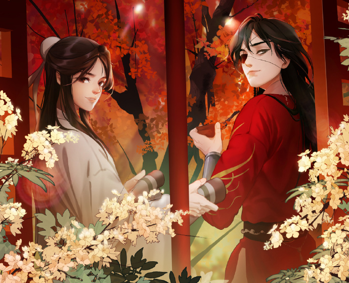 10張古風(fēng)美男子圖集，如此驚艷的紅衣之美